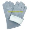 Extended Length Double-Layer Cowhide Welding Gloves: Heat-Resistant, Non-Stitch, Wear-Proof, Anti-Scald Protection