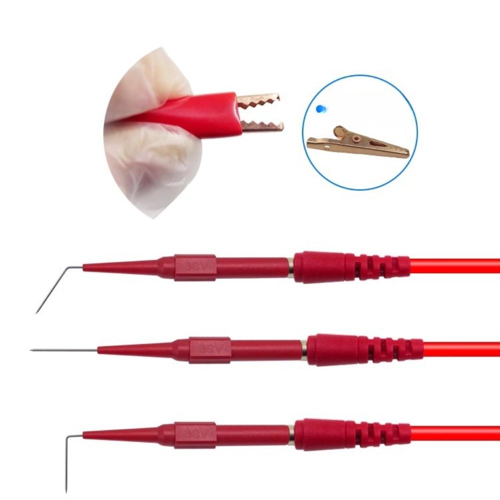 For automotive multimeter probe kit 25 pieces for electrical diagnostics with clips and nondestructive testing tips