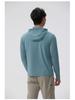 Bird House Men's Long Sleeve Hooded Fitness Wear - Loose Fit Elastic Muscle Training T-Shirt