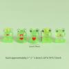 5pcs/set 3D Luminous Resin Frog Prince Cute Figurine Micro Landscape Creative Desktop Car DecorationDIYOrnaments
