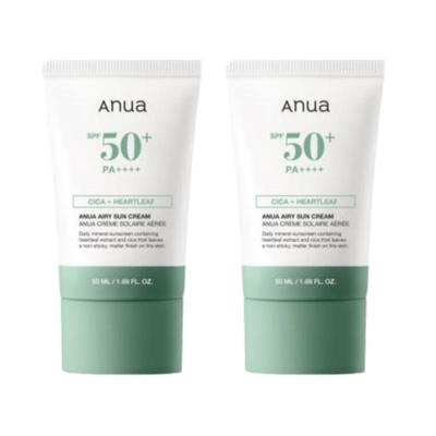 Airy Mild Physical Sunscreen SPF50+ PA++++ 50ml × 2