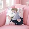 N-Natsume'S Bo-Ok Of Friends Anime Cushion Cover Pillowcase Short Plush Invisible Zipper Room Sofa Cushion Cover