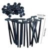 10~100pcs Black T-type Cable Ties Plastics Releasable Nylon Hook Loop Wrap Zip Bundle Fastener Straps Detachable Wire Organizer
