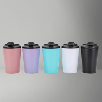 350ml/12oz Doppelwandiger Edelstahl 304 Kaffee Thermosbecher Auslaufsicher Rutschfest Auto Vakuumflasche Reise Thermobecher Wasserflasche