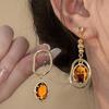 Gift Charm Drop Dangle Earrings Elegant Zircon Asymmetric Earrings Alloy Vintage Vintage Earrings Daily