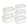 1/2/5pcs Food Preservation Box with Cover Refrigerator Storage Box Transparent Kitchen Sealed Storage Container
