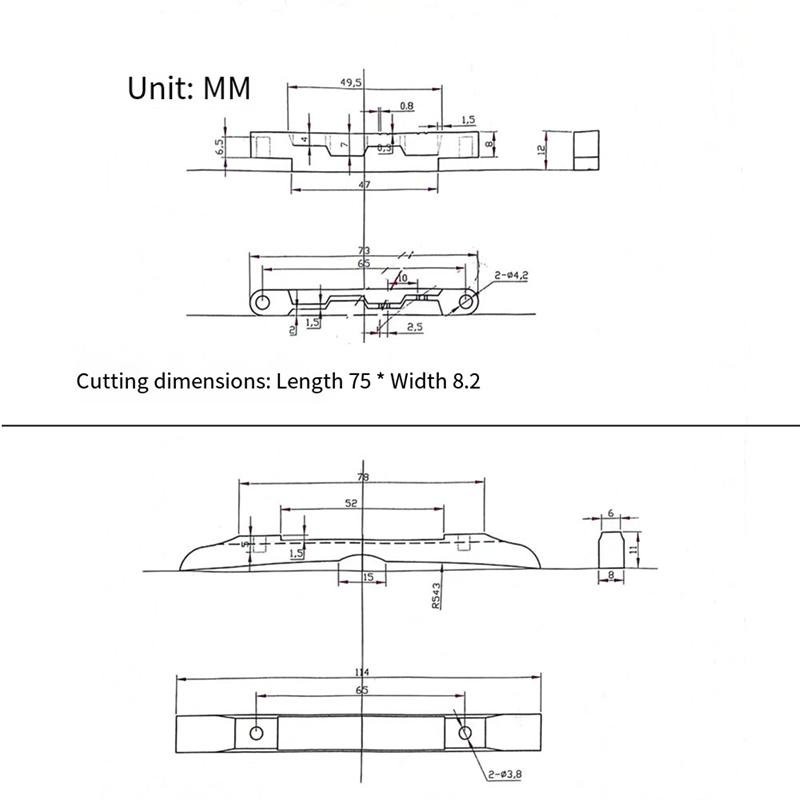 Classy-Replacement Bridge For Mandolin Adjustable For Mandolin Musical Instrument Accessories Enhancement