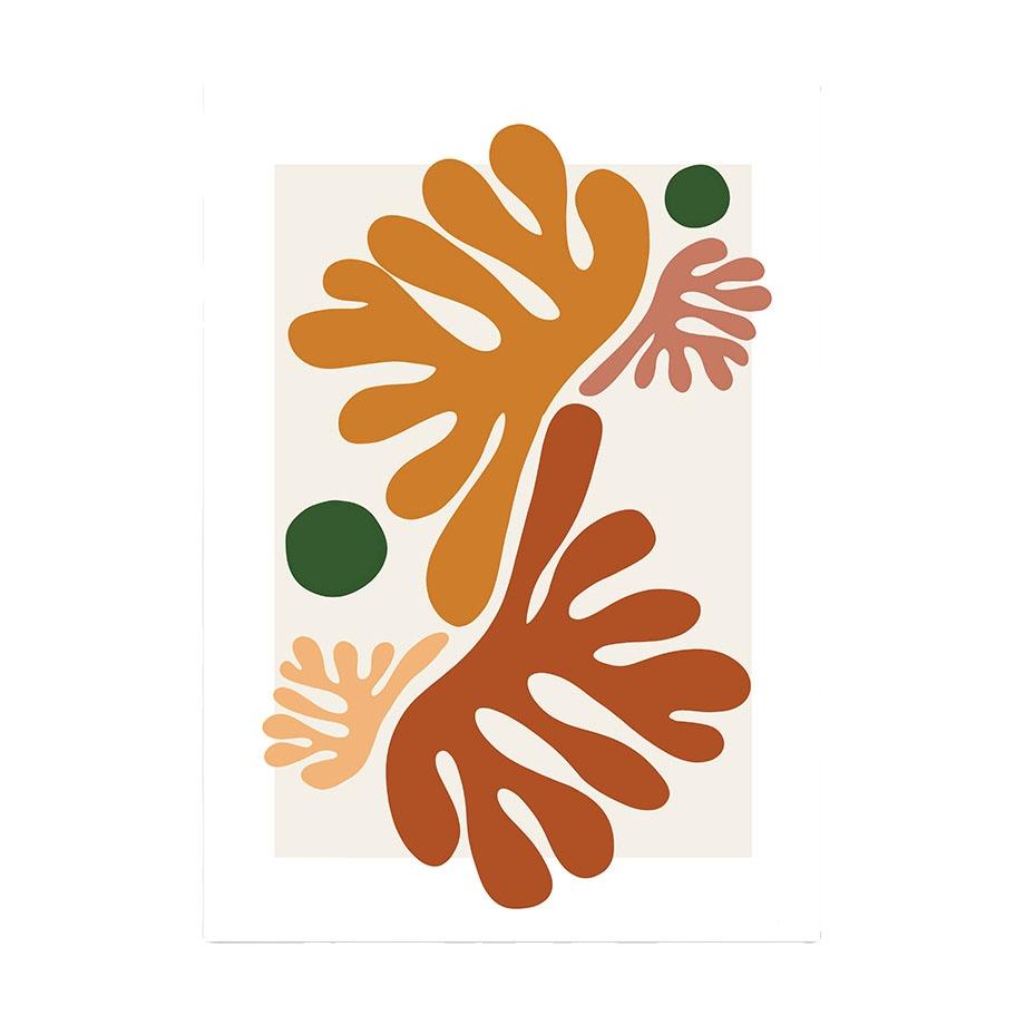 Boho Abstract Line Geometry Women Face Leaf Plant Pigeon Art Prints, Canvas Painting Posters, Wall Pictures, Living Room, Home D