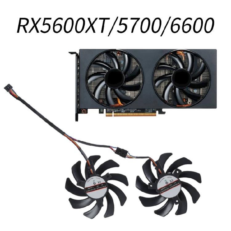 85mm 12V Graphics Card Cooling Fan GPU Coolers Replacement Fan for RX 5600XT 5700 6600 Graphics Card Management