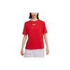 (WMNS) Sportswear Alphabet Logo Sports Round Neck Short Sleeve Red Women's DM3553-657