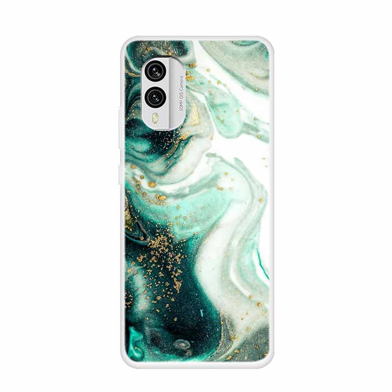 For Nokia X30 5G Case C31 C20 C10 Clear Marble TPU Soft Silicone Print Cover for NOKIA C31 X 30 Transparent Para On for NokiaX30