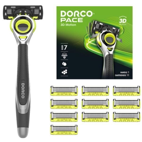 Dorco Pace 3D Motion 7-Ply Razor Blades Handle SET