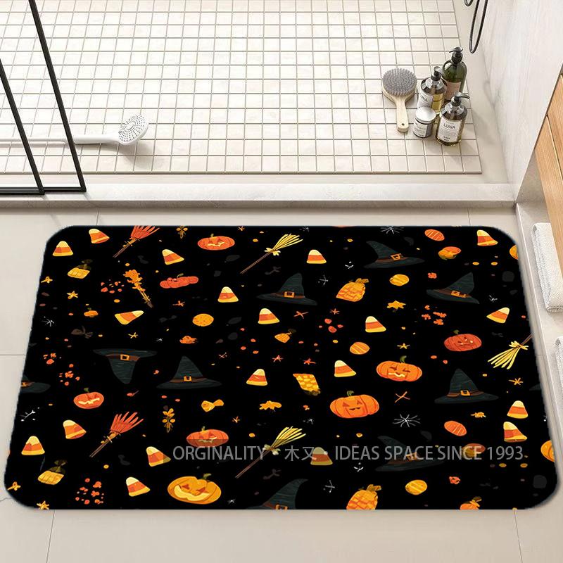 Halloween Pattern Floor Mat Living Room Decoration Home Sofa Non-Slip Carpet Study Bedroom Tatami Children'S Soft Floor Mat