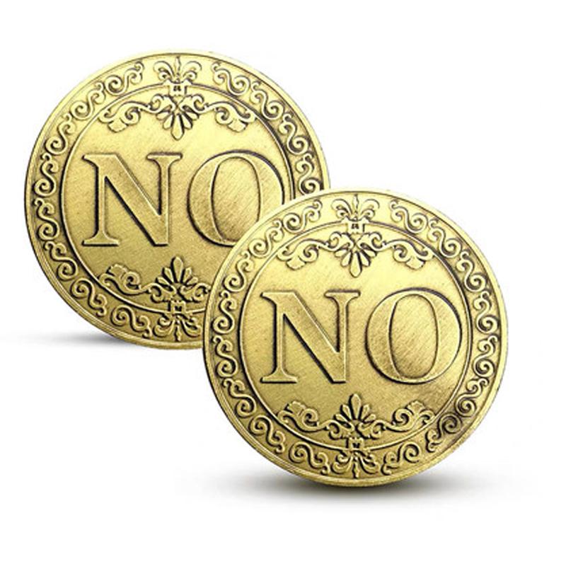 YES NO Challenge Lucky Coin Fidget Toys Anxiety ADHD Perfect for Flipping Decision Making Adults Teens Commemorative Gift