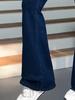 Europäische & Amerikanische Damen Dunkelblaue Schlagjeans - Elastisch, Vielseitig, Schlankmachende Passform