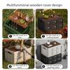 Camping Storage Box Outdoor Folding Storage Boxes Car Trunk Travel Organizing Bin with Lid Stackable Dustproof Spice Picnic Case
