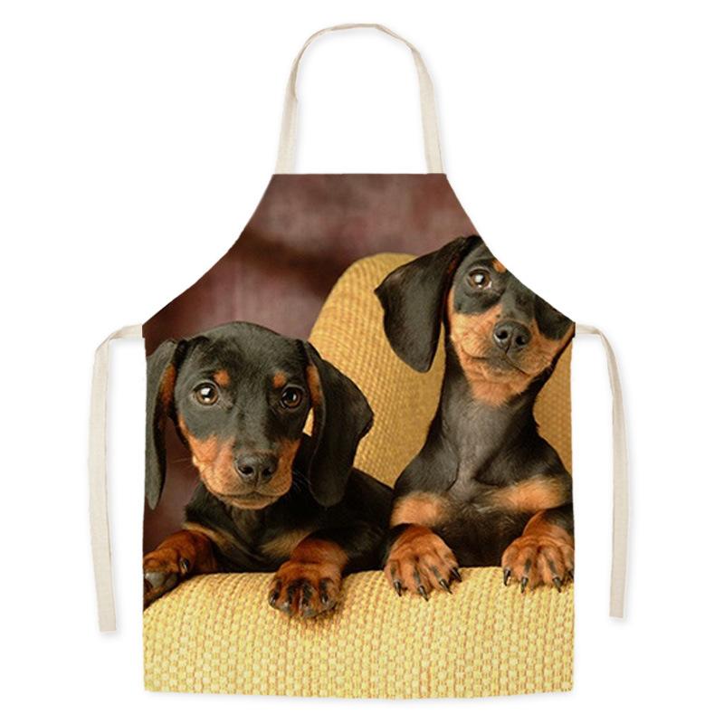 Dog flower pattern For home and kitchen Apron for children House cleaning kids apron alpaca barista goods for home kitchen apron