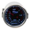 Dragon  2 Inch(52MM) White Backlight Sunglasses Auto Car Turbo Boost Gauge -1~2 Bar Turbine Press Instrument Meter