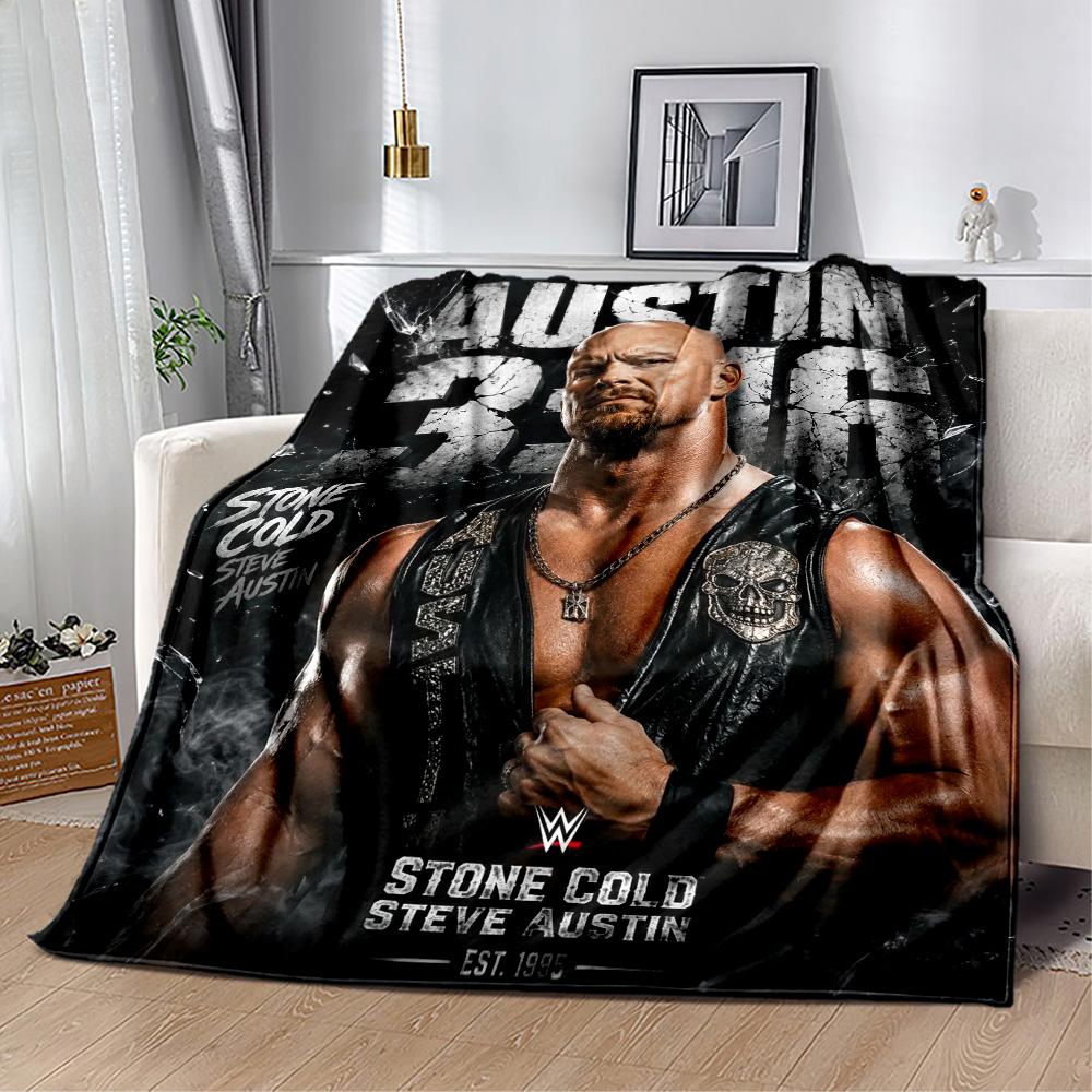 Stone Cold Steve Austin Blankets are suitable for living rooms,making them an ideal choice for outdoor travel and gifts.