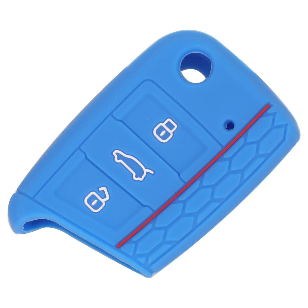 Jingyuqin 3 Button Silicone Key Fob Cover Case For VW Polo 2016 Golf 7 MK7 For Skoda Octavia Combi A7 For SEAT Leon Ibiza CUPTRA