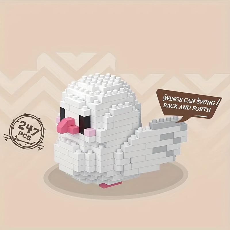 Creative DIY Cartoon Cute Birds, Parrots, Sparrows, Animal Building Blocks, Bird Assembly Model Toys, Home Decoration Gifts