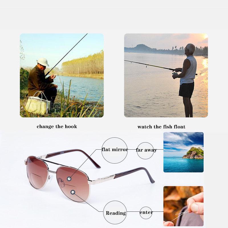 Fashion Design Sunglasses Reading Glasses Near and Far Reading Glasses Middle-aged and Elderly Reading Sunglasses 1.0 Degrees -3.5 Degrees