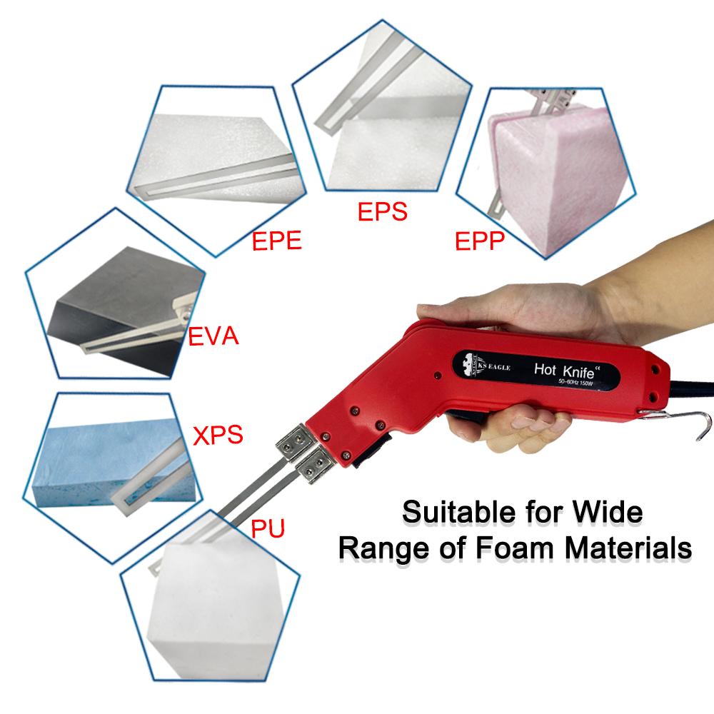 Electric Foam Cutter Hot Knife Tools Adjust Temperature Styrofoam Cutting Machine Hot Knife Non-Woven Fabric Rope Cutter Knife