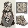 90*90Cm Square Silk Scarf Women Print Scarves Satin Shawl Wrap Hijab Female Headband Bandana Foulard Neckerchief
