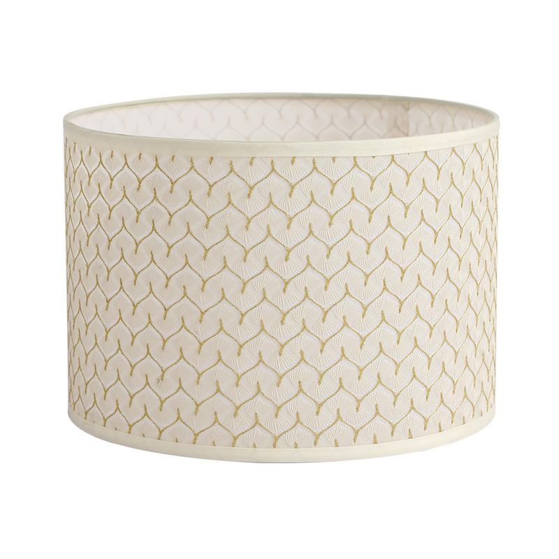 E27 Linen Fabric Metal Desk Lamp Cloth Lampshade 14/22/25cm Height Nordic Cloth Metal Lamp Shade Home Decoration