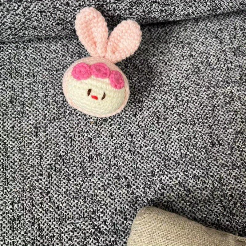 Baby Holding Toy For 0-3 Years Old, Cute Bunny Handmade Wool Knitting Toy