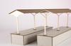PLUMPMOA HO gauge Street corner accessory series Island local platform Extension set B Paper kit MS080 Diorama supplies 1/80 (roof)