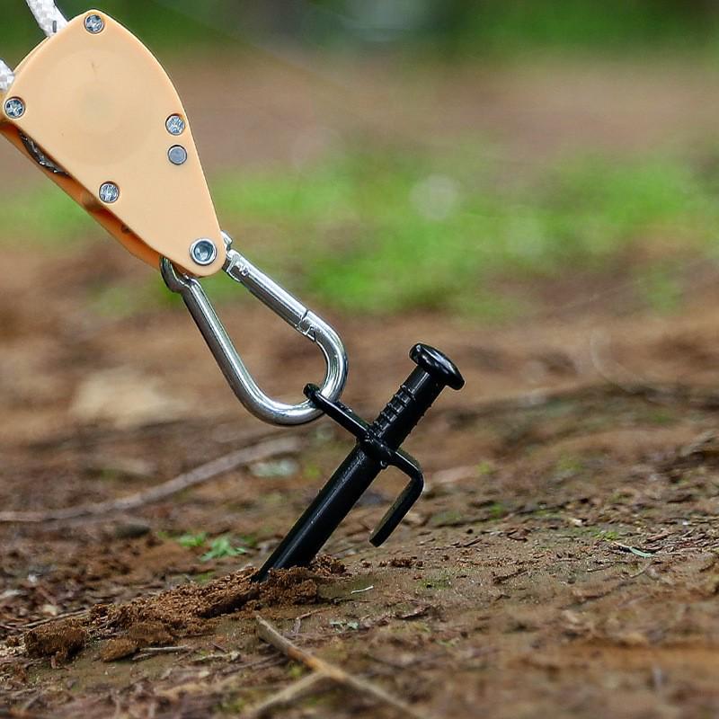 High-Strength Steel Ground Stakes for Camping, Mountaineering, Beach, and Snow Canopies