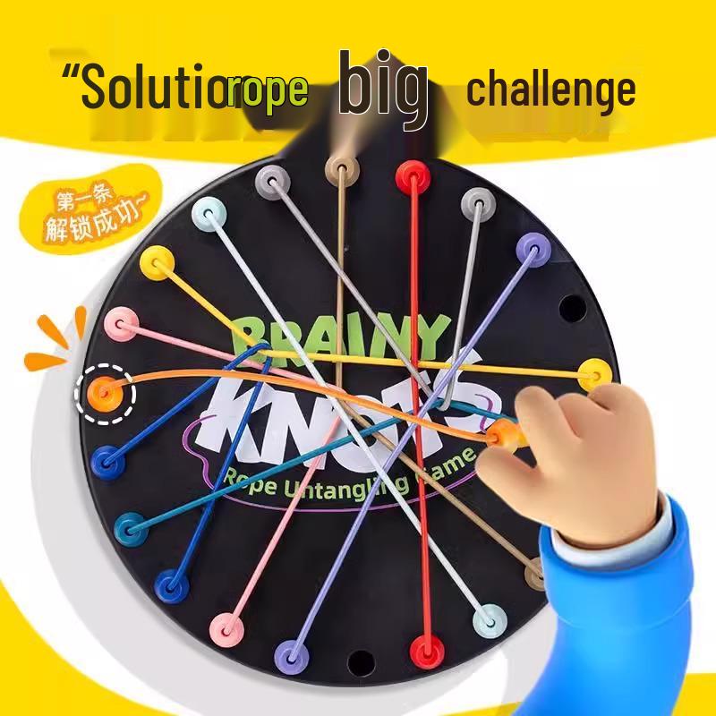 Children's Educational Rope Untying Game: Fun, Interactive Desktop Toy for Concentration and Parent-Child Engagement