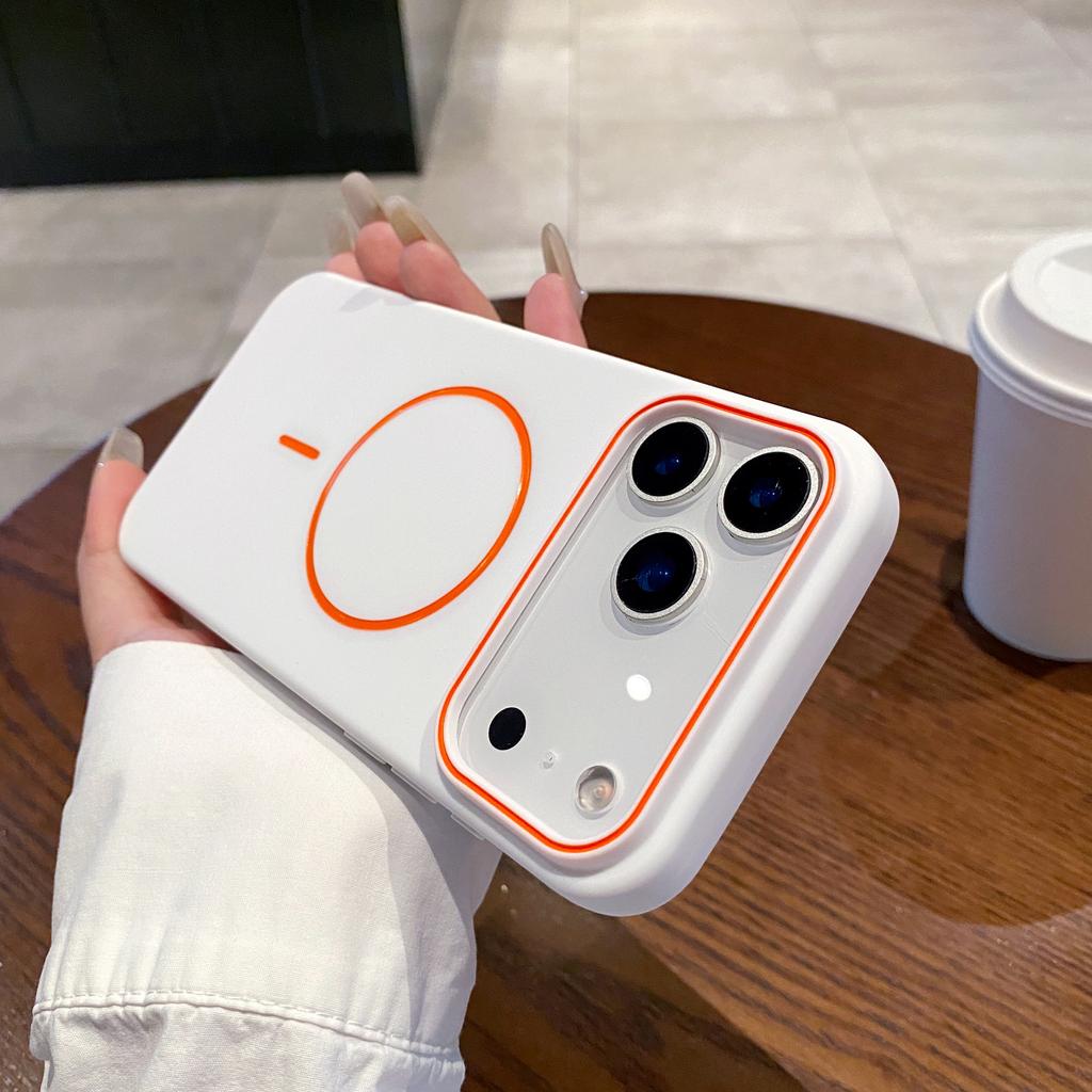 Luxury Magnetic Matte Soft Phone Case For iPhone 17 Pro Max Air 16E 15 14 13 12 11 17 Shockproof Magsafe Wireless Charging Cover