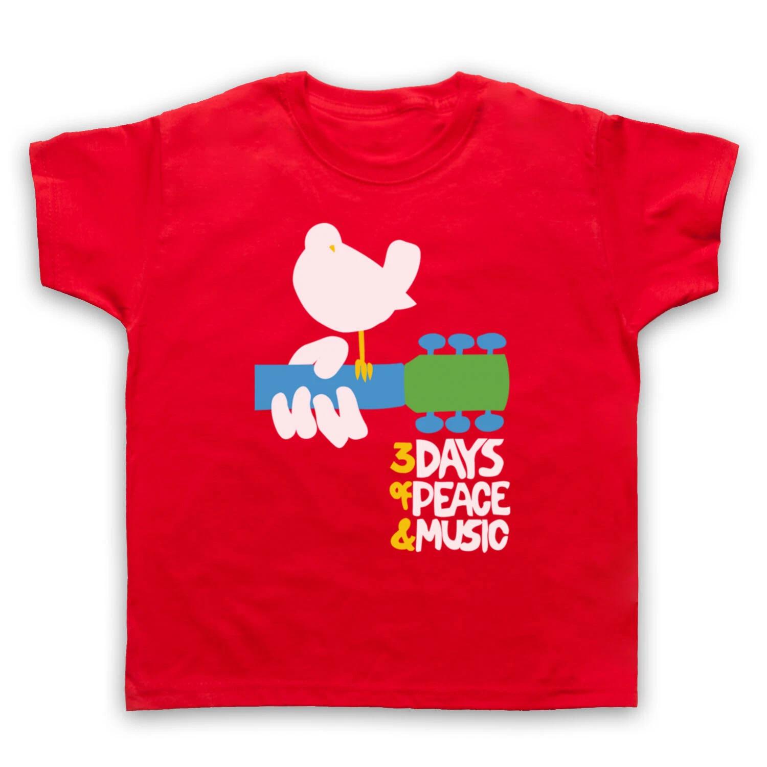 WOODSTOCK 3 DAYS OF PEACE & MUSIC UNOFFICIAL FESTIVAL KIDS CHILDS Boys Baby Children T-shirt 160