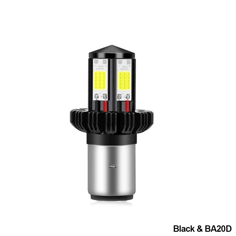 Motorcycle Headlight LED BA20D H6 H4 Bulbs Hi Lo Beam Moto LED Motorbike Headlight Lamp 6000K White 12V 1200LM