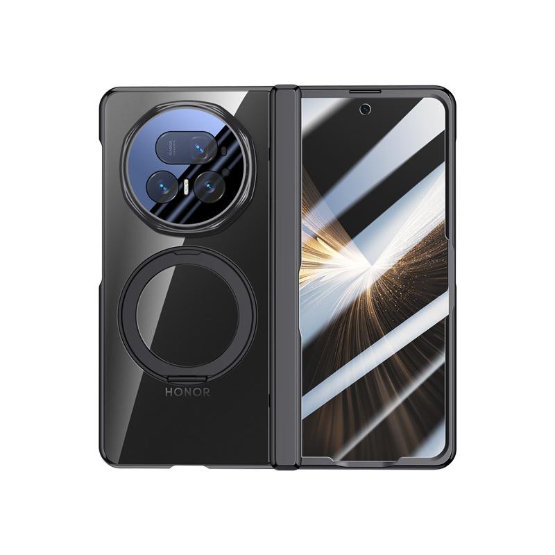 Applicable to Honor magicv5 mobile phone case film integrated rotating magnetic suction bracket honorv5 hinge central axis anti-drop male