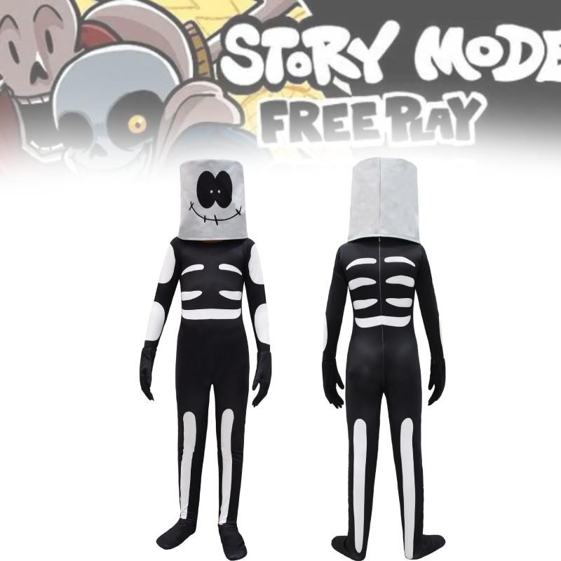 Unisex Halloween Cosplay Skeleton Jumpsuit For Creative Stage Performances And Events