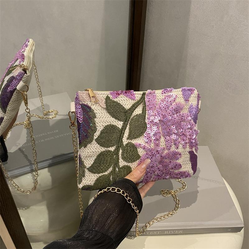 Fashion simple chain small bag women's summer new niche design shoulder messenger bag women