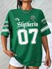 Summer Cartoon Harry Potter Print T-shirts For Women Casual Sports Football Jerseys Couple Street Tees Cosplay Clothing Y2K Tops