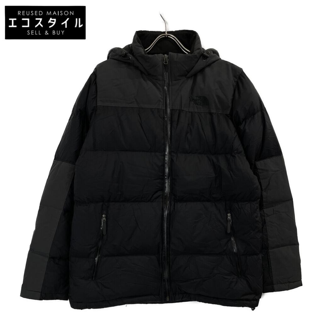 The North Face NF0A35BK Black Hooded Down Jacket Jacket XL blackUsed
