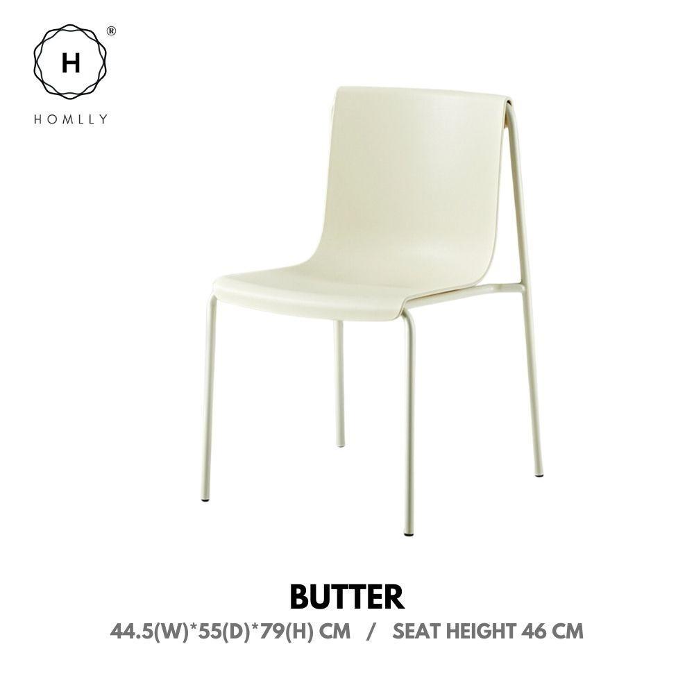 Homlly Lema Outdoor Stackable Chair (2PCS SET)