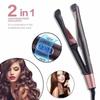 Hair Curler Straightener 2 In 1 Spiral Wave Curling Iron  Hair Straighteners