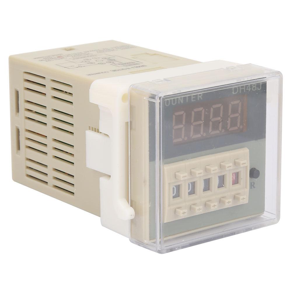 O111ROM DH48J 8 LCD Digital Electronic Counter 8 Pins Delay Time Relay 0 999900(12VAC DC)