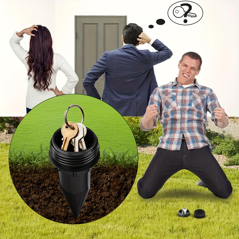 [Cutie de Chei Impermeabilă] Ascunzătoare de Chei pentru Irigatoare, Ascunzătoare Realistă de Chei, Cutie de Chei Impermeabilă pentru Grădină Exterioară, Gazon, Se Introduce Ușor în Gazonul Grădinii