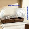 2PCS Disposable Dust Covers Elastic Plastic Dust Film Sofa Dustproof For Furniture Dormitory Sofa Wall Painting Dust Protection