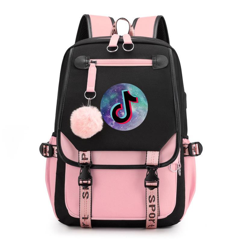 Cute hairball shoulder student bag