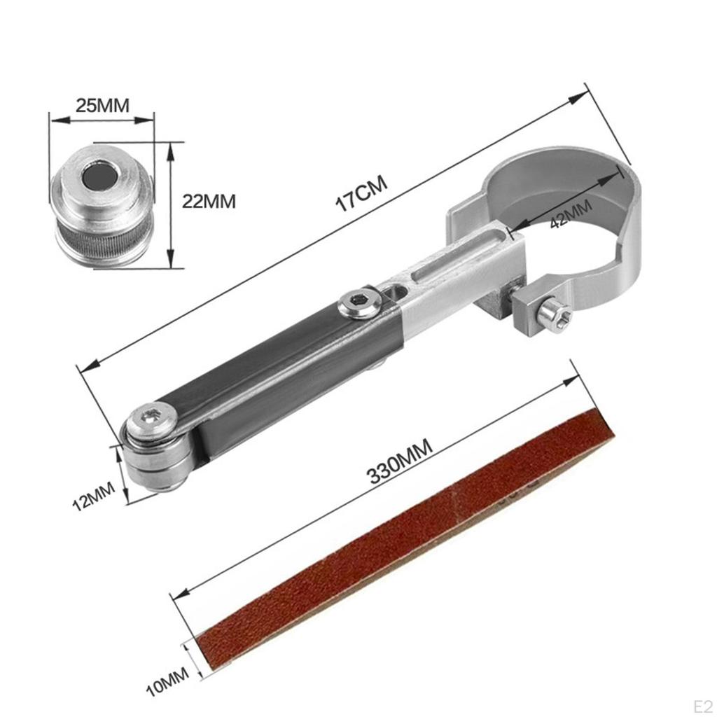 Sanding Belt Adapter for Grinders Mini Sander Conversion Kit Aluminum Alloy Professional
