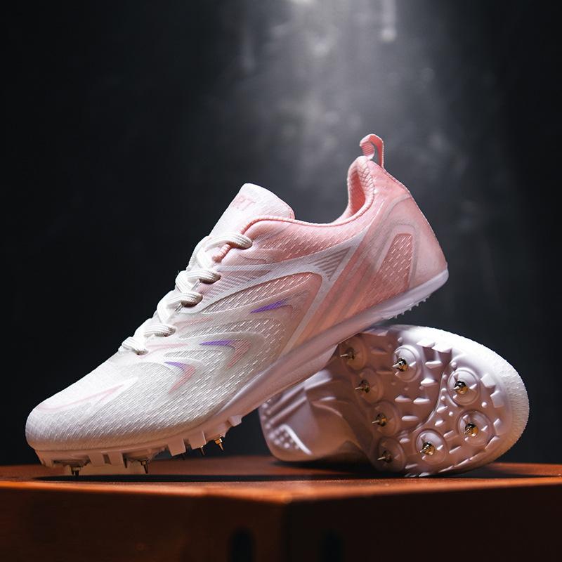 

Fashion New Spikes for Adults Athletics Sprinting Sports Couples Man s Women Professional Outdoor Breathable Nail Running Shoes Sneaker 35
