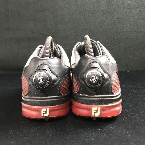 FOOT JOY flex zone dial golf shoes 9W 27 white(USED)